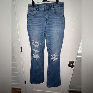 American Eagle curvy super high-rise flare jeans 12 X-long EUC